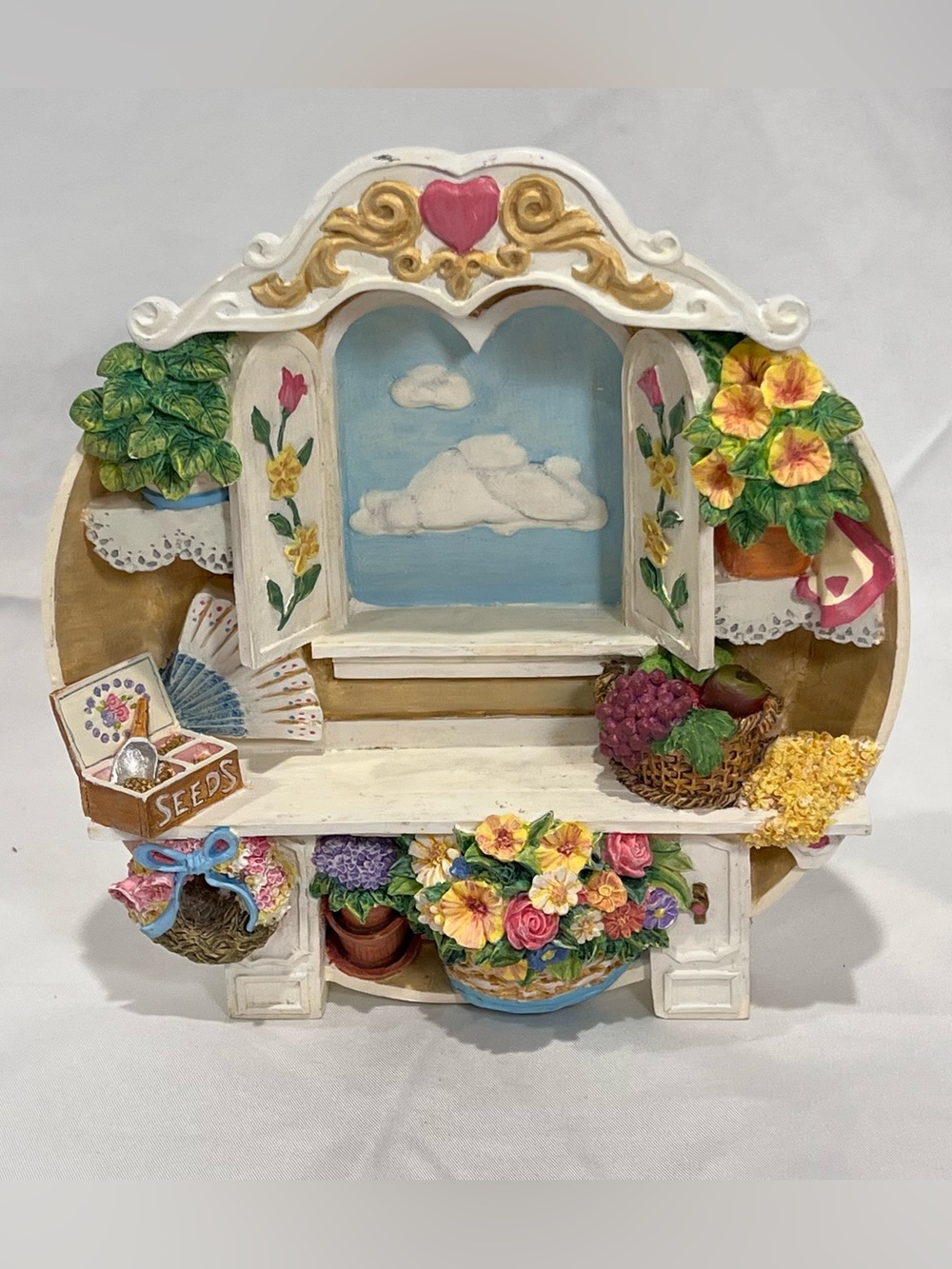1997 DreamSicles We Love Gardening Sculptural Plate